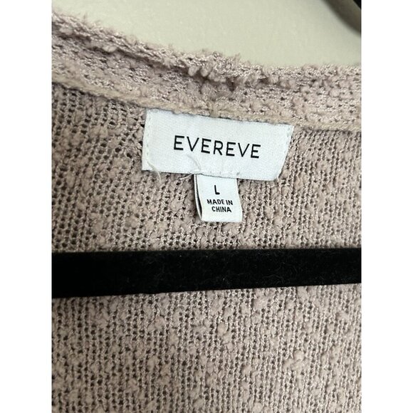 Evereve Dolman Sleeved Cardigan Sweater Knotty Texture Dusty Rose Blush Size L - Picture 6 of 7